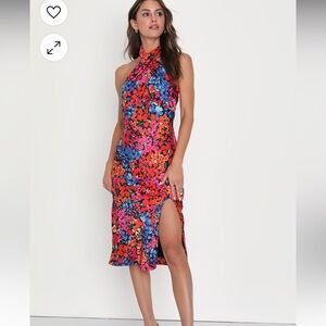 Lulus Backless Floral Dress